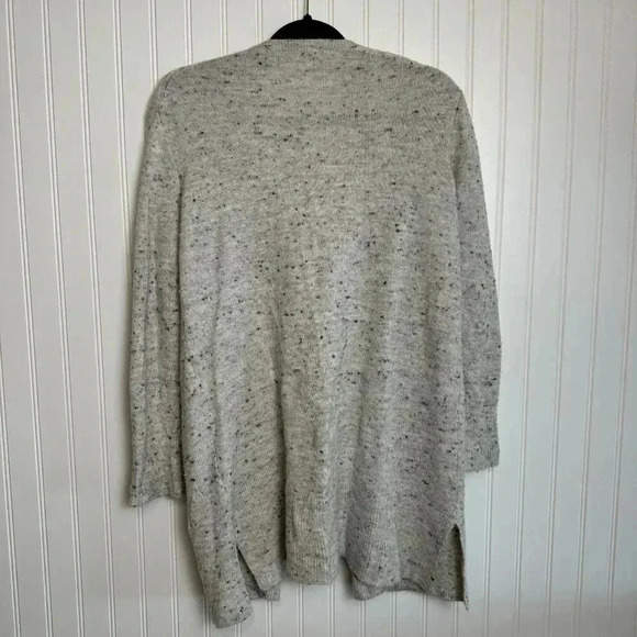 Madewell grey speckle wool blend sweater cardigan open first size XS K24 - Picture 6 of 6